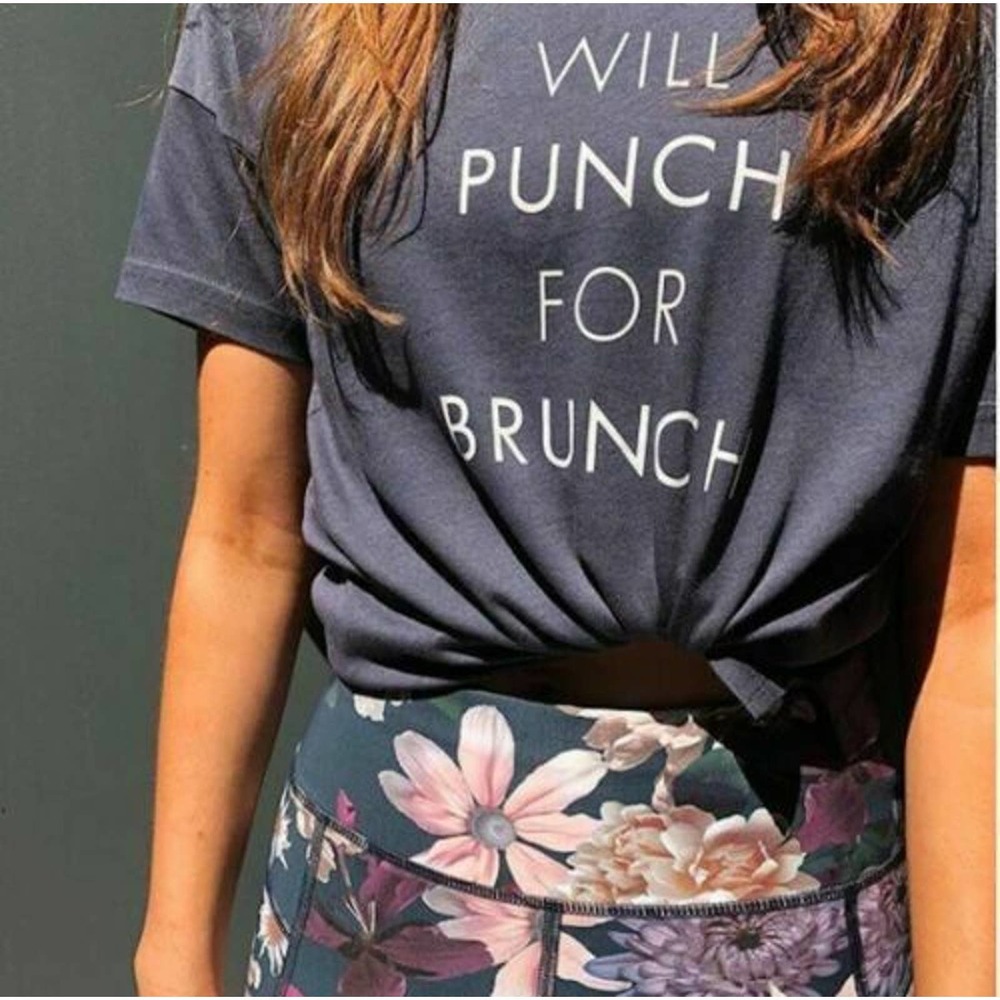 Sweaty Betty Shirt Top  London Medium Punch for Brunch